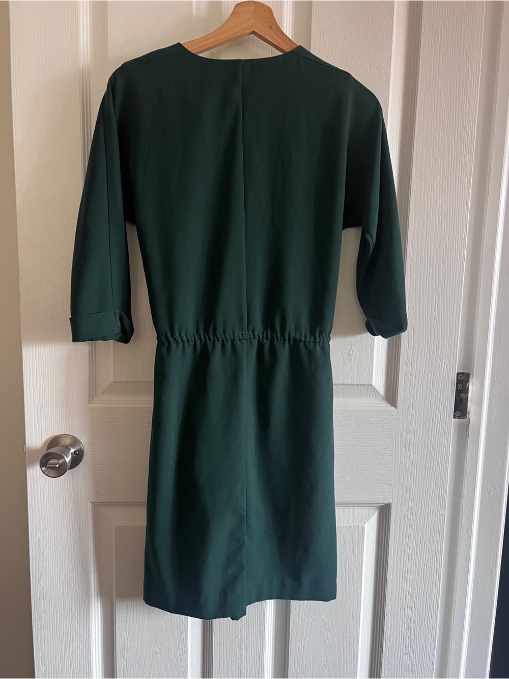 Jacob Green Ruffle-Front Drawstring Waist Dress - With Pockets! - Picture 3 of 4